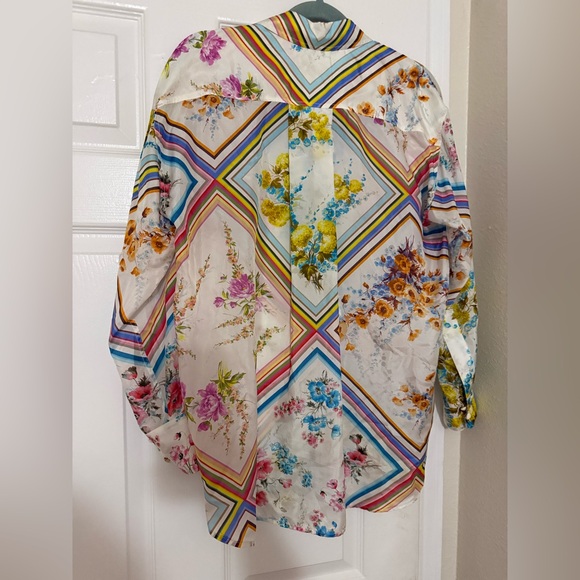 Zimmermann Halcyon Floral Silk Blouse - Multicoloured - Picture 7 of 16